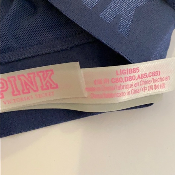 VS Pink Lace Halter Bralette size large - Picture 2 of 2